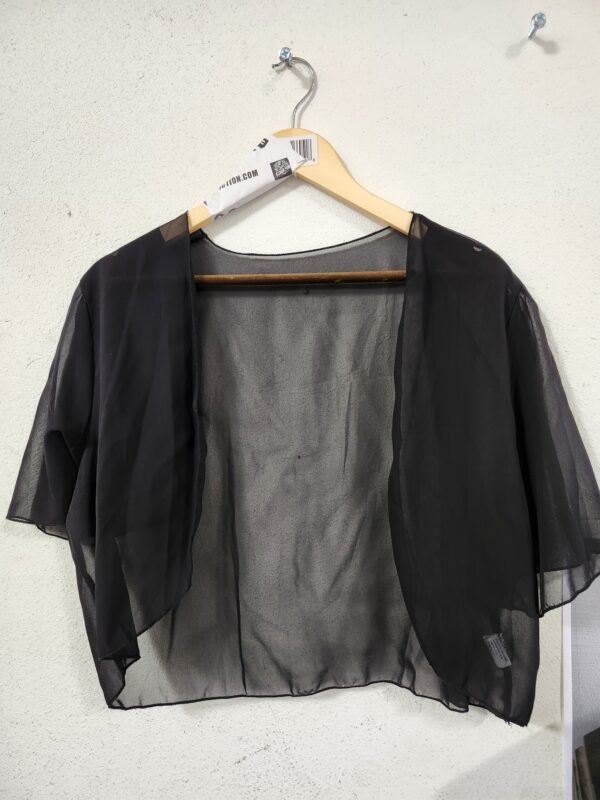 SIZE XL* Women Shrug Chiffon Cardigans Open Front Short Sleeve Bolero for Evening Dressy | EZ Auction
