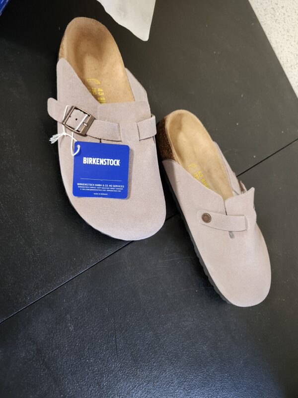 SIZE 9.5M - 11W* Birkenstock Men's Suede Soft Footbed Boston Clogs | EZ Auction