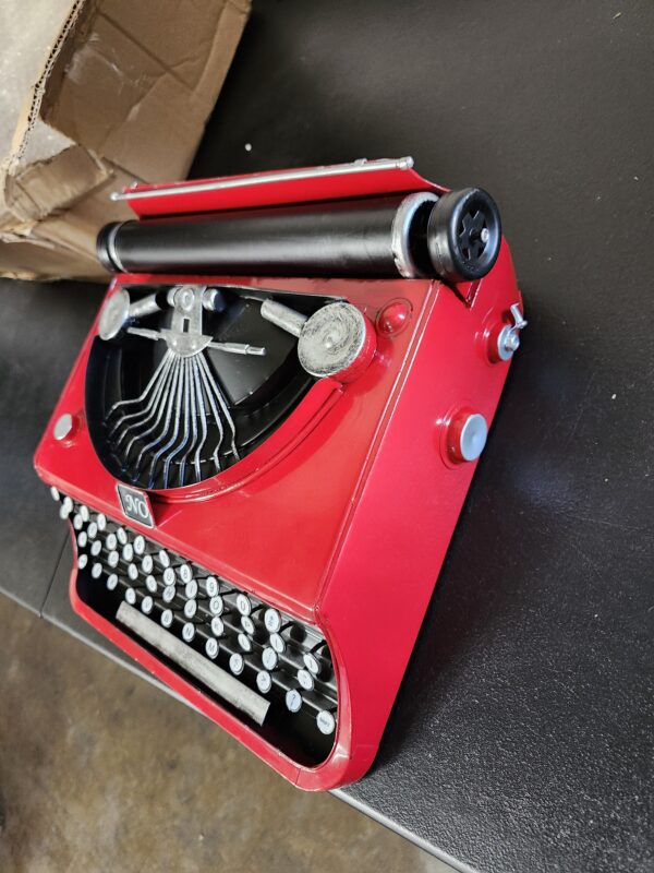 Vintage Typewriter Model, Manual Props Model Retro Typewriter, Portable Antique Typewriter Model, Home Decoration Ornaments, Typewriter Ornament Statue | EZ Auction