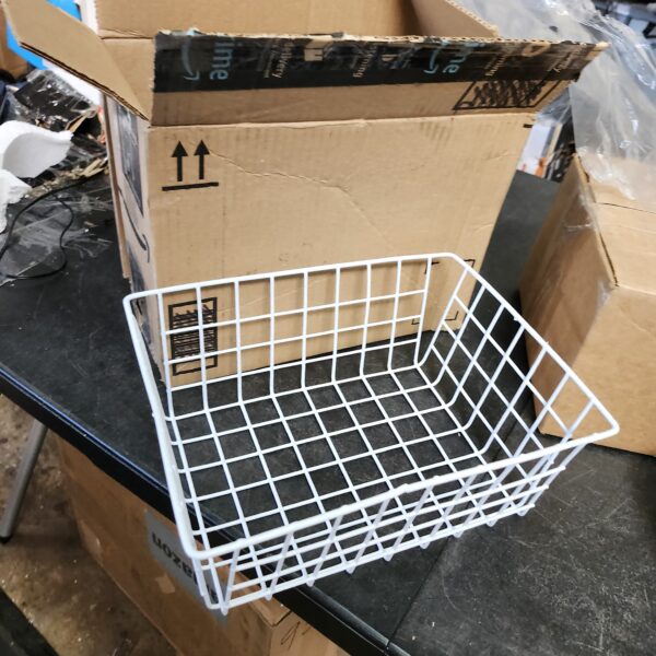 SANNO Freezer Baskets Wire Storage Baskets Closet Basket | EZ Auction
