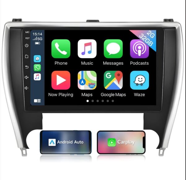 12 Car Stereo for Toyota Camry 2015 2016 2017, 10.2" HD Touch Screen car Radio with Wireless Carplay & Android Auto, Mirror Link, Bluetooth, WiFi, GPS Navigation | EZ Auction