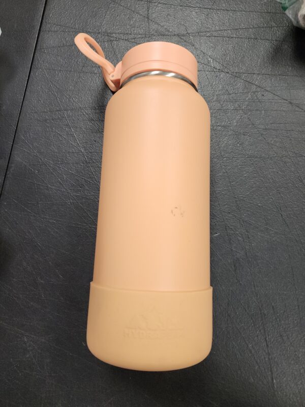 Hydrapeak 32oz Sport Insulated Water Bottle with Chug Lid, Leak & Spill Proof, Keeps Drinks Cold for 24 Hours, Hot for 12 Hours, Premium Stainless Steel Water Bottles (32oz, Tangerine) | EZ Auction