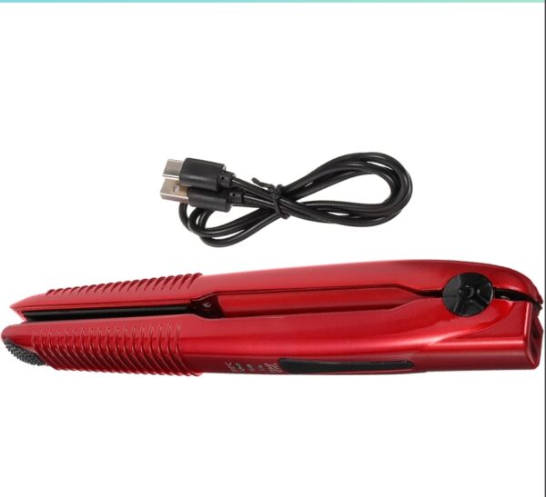 Hair Straightener Wireless Hair Curler Short Hair Curling Iron Wave Curler Small Hair Curler Mini Wireless Hair Waver Curling Straightener Hair Styling Straightener USB Hair Curler | EZ Auction