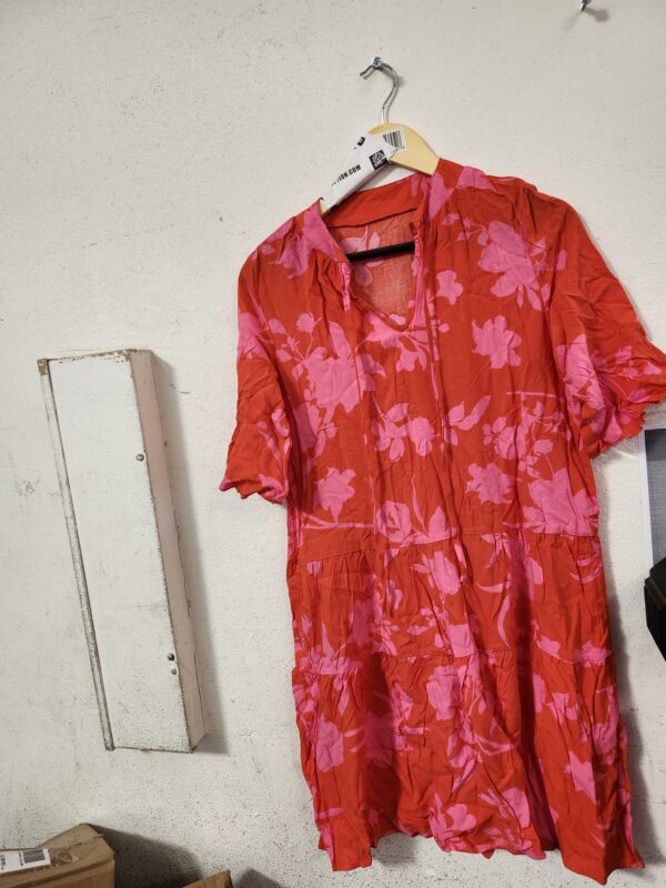 SIZE M* Women Casual Floral Midi Dresses 2023 Summer Ruffle Short Sleeve Tiered A-Line Flowy Boho Beach Sun Dress | EZ Auction