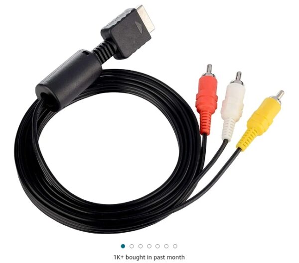 PS2 PS3 AV Cable, AV to RCA Cord for Playstation 2 3 /PS2/PSX/PS3 Slim (6FT) | EZ Auction