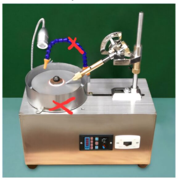 Gem Faceting Machine 180W Jade Grinding Polishing Machine with 0-2980RPM Adjustable Rotating Speed Rock Jewel Angle Polisher with Precise Mechanical Manipulator Scale Gem Jade Stone Crystal | EZ Auction