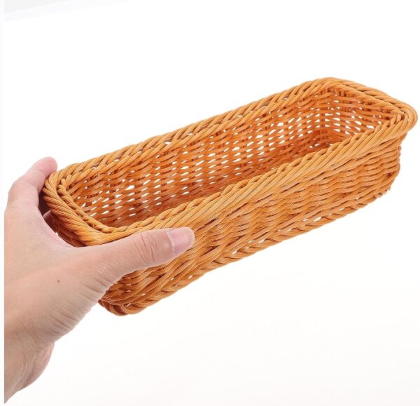 Hemoton 2 pcs Wicker Storage Baskets Woven Shelf Baskets Set for Storage Organizing Handmade Decorative Storage Bin for Bedroom Closet | EZ Auction