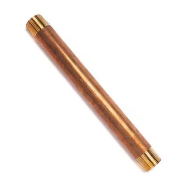 1 in. x 12 in. MIP Brass Nipple Fitting | EZ Auction