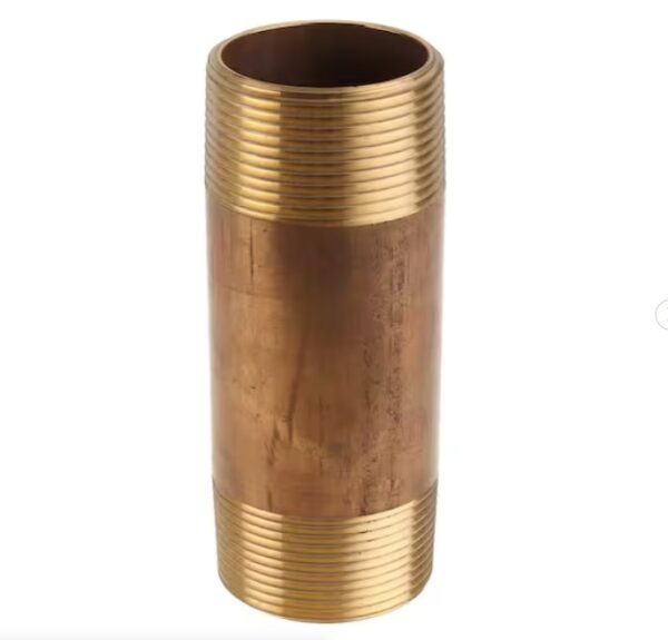 1-1/4 in. x 4-1/2 in. Brass MIP Nipple Fitting | EZ Auction