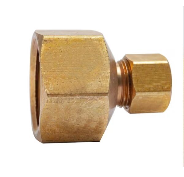 3/8 in. O.D. Comp x 3/4 in. FIP Brass Compression Adapter Fitting (5-Pack) | EZ Auction