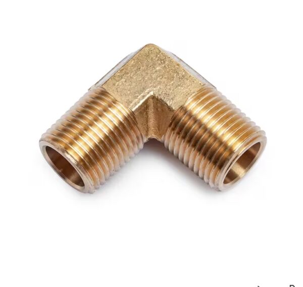 1/2 in. MIP Brass Pipe 90° Elbow Fitting (3-Pack) | EZ Auction