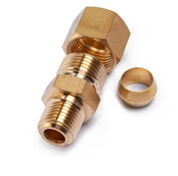 5/16 in. O.D. Comp x 1/8 in. MIP Brass Compression Adapter Fitting (5-Pack) | EZ Auction