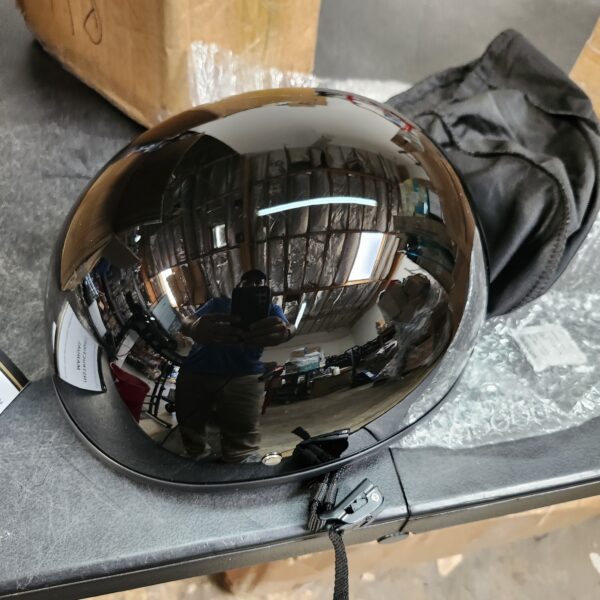 *** SIZE L *** Half Skull Cap Motorcycle Helmet – DOT Approved | EZ Auction