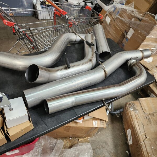 Flo Pro 13-18 Cummins 5" Stainless Turbo Back NO Muffler 2500/3500 | EZ Auction