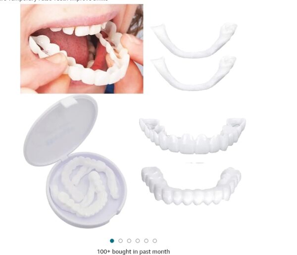 Brige Smile Teeth Denture Temporary False Teeth Improve Smile | EZ Auction