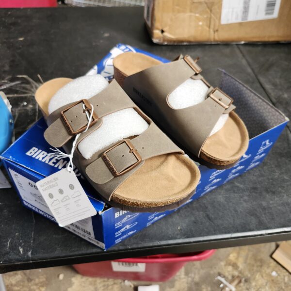 *** SIZE 5 *** Birkenstock Unisex Arizona Sandal,Mocha Birkibuc, | EZ Auction