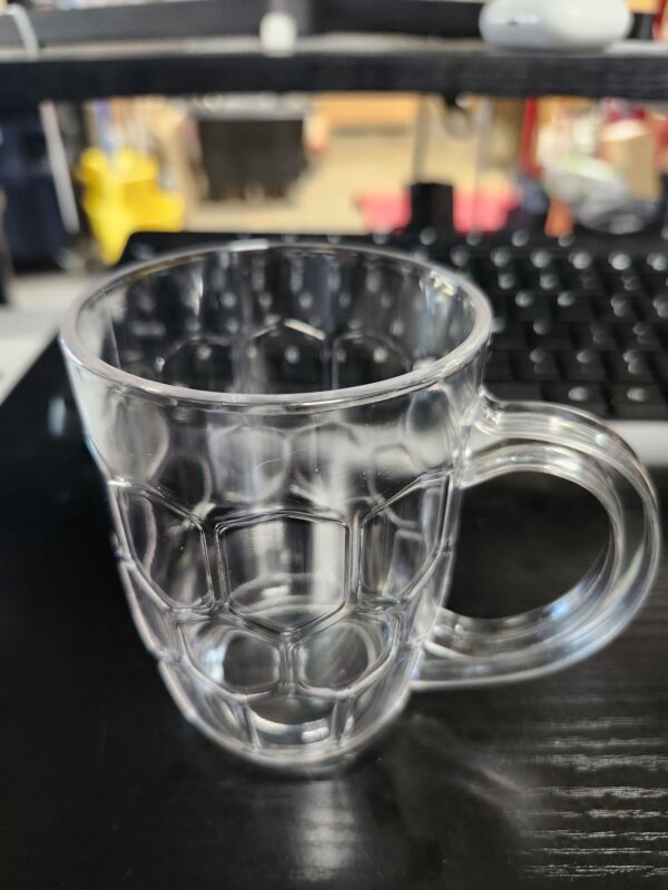 Acrylic Beer Mug Heat Resistance Clear Coffee Mug Water Tea Milk Juice Cup Drinking Mug With Handle Office Drinkware | EZ Auction