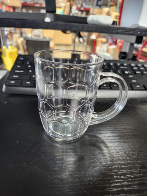 Acrylic Beer Mug Heat Resistance Clear Coffee Mug Water Tea Milk Juice Cup Drinking Mug With Handle Office Drinkware | EZ Auction