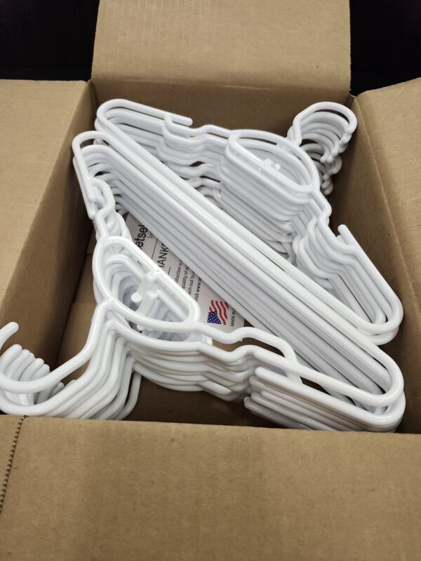 24 White Plastic Hangers(2 Dozen) fits 18 Inch Dolls Clothes 18" Doll Clothing Baby Dolls | EZ Auction