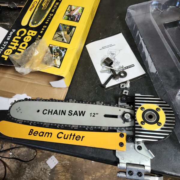 Beam Cutter For Circular Saw 12” 12in for 7.25-inch Saws Electric Chainsaw Cutter for Drive Saws Circular Saw Blade and Chainsaw Attachment Easy Cutting Increase Cutting Power | EZ Auction