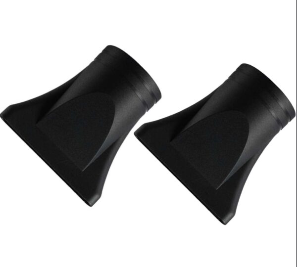 2PCS Black Nylon Hair Dryer Diffuser Nozzle,Replacement Narrow Concentrator,Replacement Blow Flat Drying Nozzle,Blow Attachment Suitable For Salon and Home Use,Not Universal Special for Diameter 4.5cm | EZ Auction