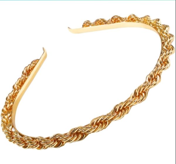 1pcs alloy chain headband Metal Prom Headpiece Metal Gold Headband Chain Hair Hoop Gold Hair Band Hair Hoops headbands for women athletic Head Band men and women Greece to weave | EZ Auction