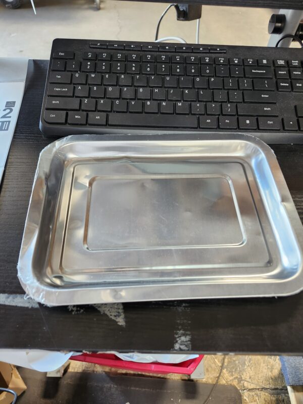 Stainless Steel Tray Dinner Fish Serving Tray Barbecue Grill Pan Vegetable Washing Tray Steel Food Tray Utensil Tray Tray Toaster Oven Pan Tray Cookie Container Square | EZ Auction