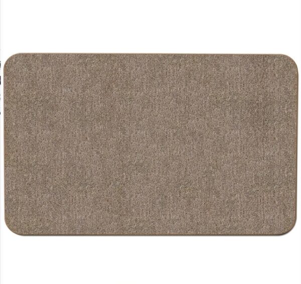 House, Home and More Skid-Resistant Carpet Indoor Area Rug Floor Mat - Pebble Beige - 2 Feet X 3 Feet | EZ Auction