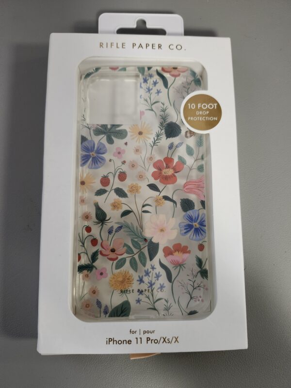 RIFLE PAPER CO. - iPhone 11 Pro Case - Botanical Design -Clear Strawberry Fields | EZ Auction