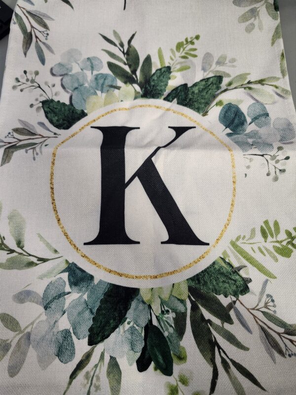 ***LETTER K***Monogram Letter K Table Runner 72 Inch, Eucalyptus Farmhouse Sping Summer Table Runners Rustic Holiday Kitchen Dining Decorations for Indoor Outdoor Dinner Party Décor GT046 | EZ Auction