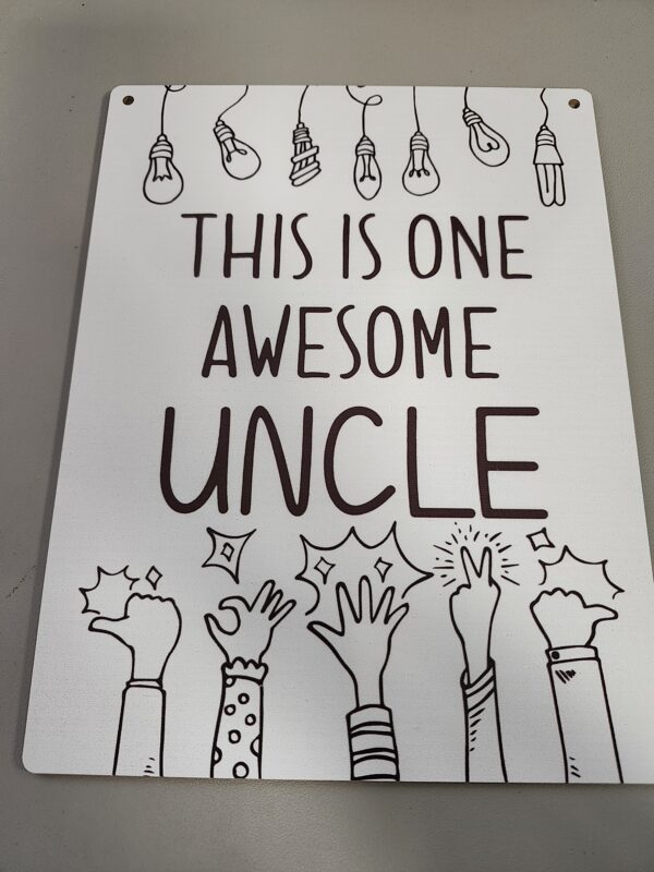 This is One Awesome Uncle Wooden Signs 8x10, Uncle Gifts, Best Uncle Gifts, Uncle Uncles Gifts Gift from Niece Nephew, Gifts for Uncle Home Room Wall Decor | EZ Auction