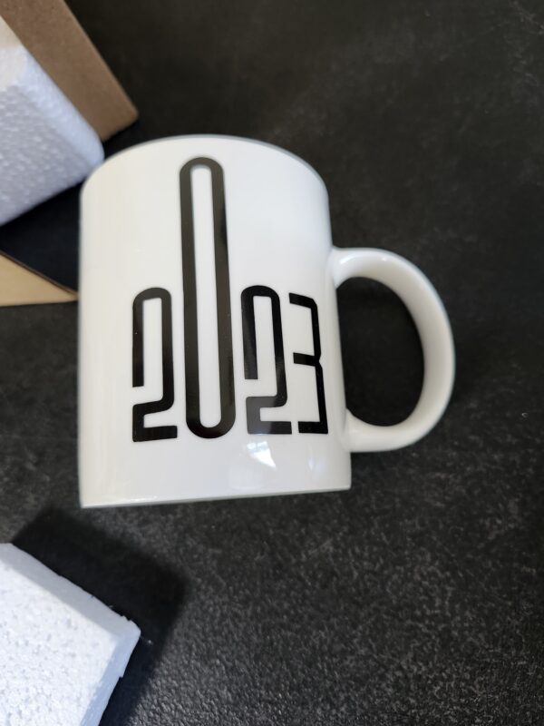 Pokini 2023 Ceramic Funny Mug, Funny Gift Mug with Middle Finger, 11oz Novelty Coffee and Tea Cup,White Coffee Mug for Friends, Sisters, Colleague | EZ Auction