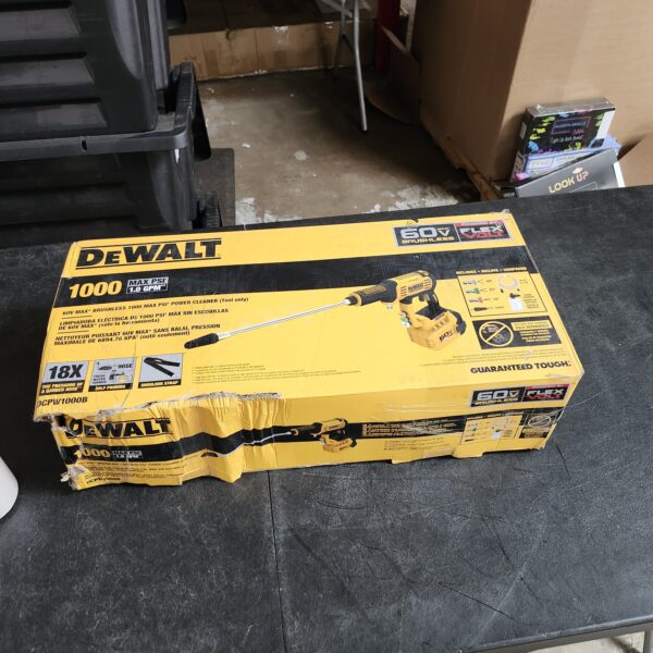 DEWALT FLEXVOLT 60V MAX 1000 PSI 1.0 GPM Cold Water Cordless Battery Power Cleaner (Tool Only) | EZ Auction