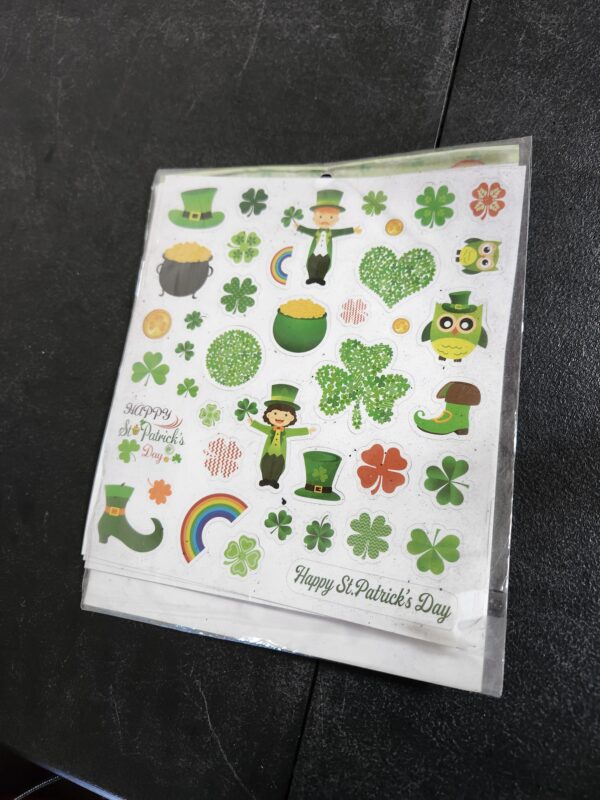 St Patricks Day Stickers for kids 400PCS Shamrock Stickers 8 Sheets Party Decoration ST Paddys Day Stickers | EZ Auction