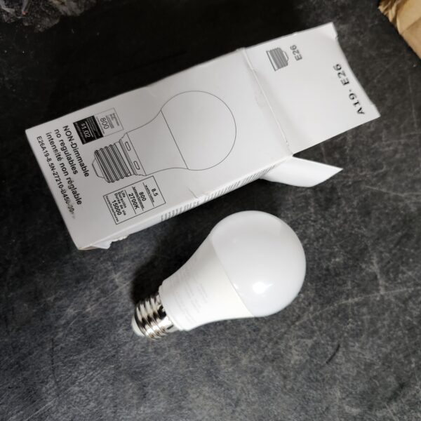 60-Watt Equivalent A19 Non-Dimmable Energy Efficient LED Light Bulb Daylight | EZ Auction