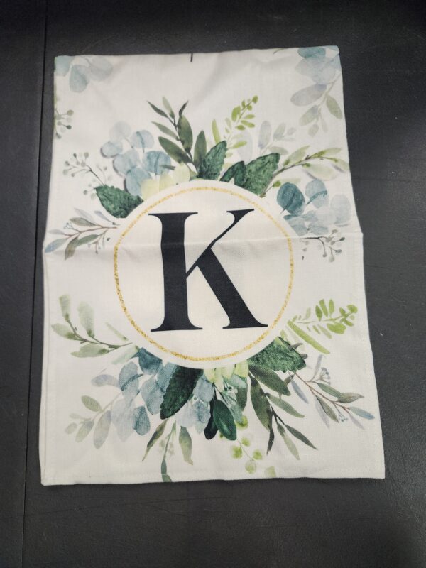 Artoid Mode Letter K Eucalyptus Table Runner, Seasonal Kitchen Dining Table Decoration for Home Party Decor 13x72 Inch | EZ Auction