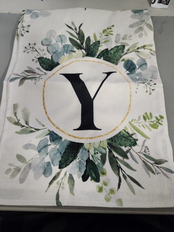 Artoid Mode Letter Y Eucalyptus Table Runner, Seasonal Kitchen Dining Table Decoration for Home Party Decor 13x72 Inch | EZ Auction