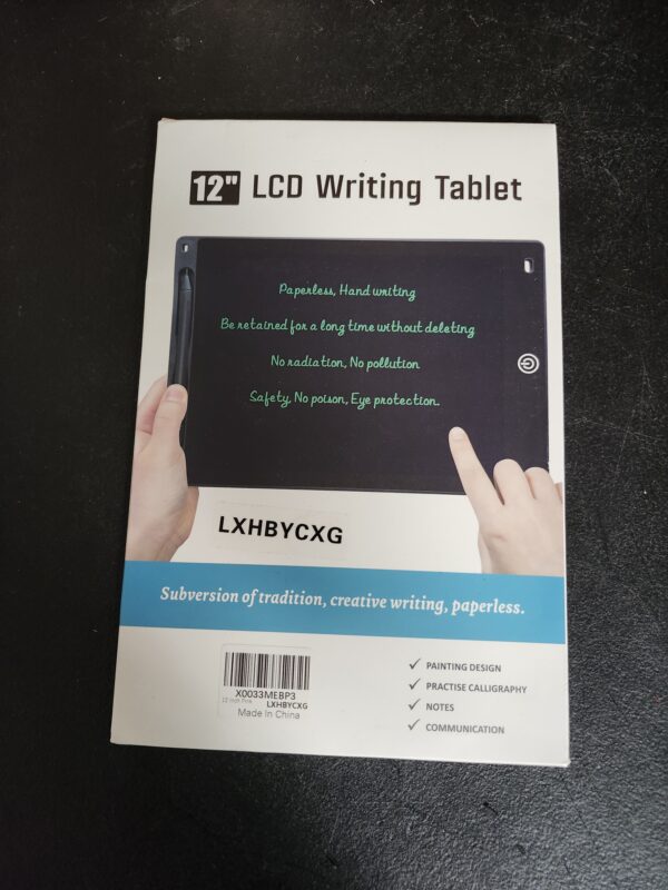 LCD Writing Tablet, 12 Inch Toddler Doodle Board Drawing Tablet, Erasable Reusable Electronic Drawing Pads, Educational and Learning Toy for Kids（Pink) | EZ Auction