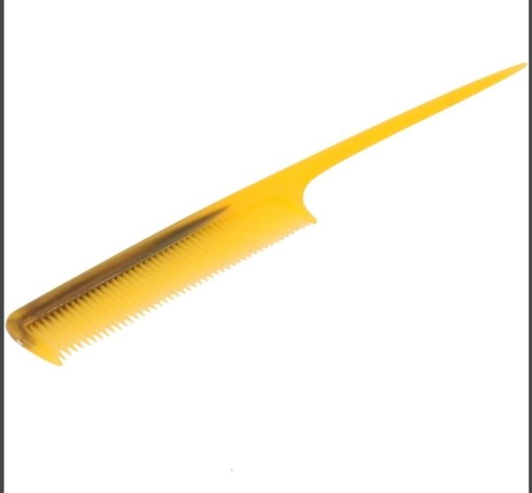 Plastic Ladies Fine Hair Styling Makeup Comb Yellow Brown (id: 941 f9f ce0 faf a71, Small | EZ Auction