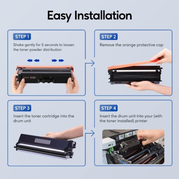 3 PCS* TN433 TN-433 Toner Cartridge Replacement for Brother TN 433 TN-431 for Brother HL-L8260CDW HL-L8360CDW MFC-L8610CDW MFC-L8900CDW HL-L9310CDW Printer | EZ Auction