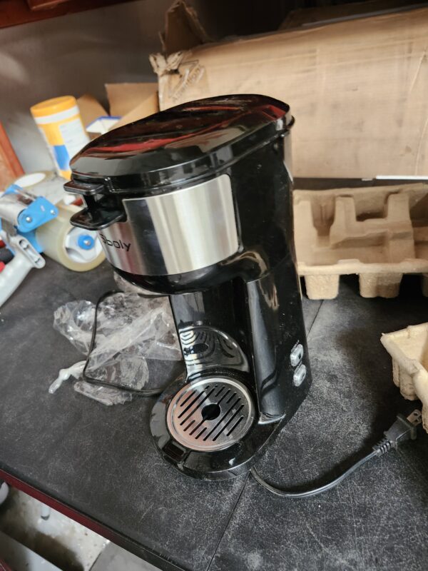 Single Serve Coffee Maker with Thermal Mug 3 Mins Fast Brew Self Cleaning | EZ Auction