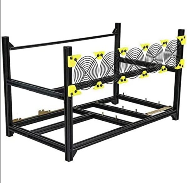 READ DESCRIPTION 6/8 GPU Aluminum Stackable Open Air Mining Computer Frame Rig Ethereum Veddha (6 GPU) | EZ Auction