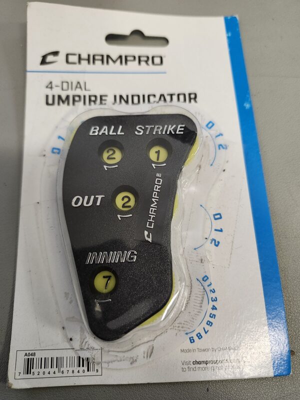 Champro A042P Umpire Indicator with 4 Optic Yellow Dials (Black) | EZ Auction