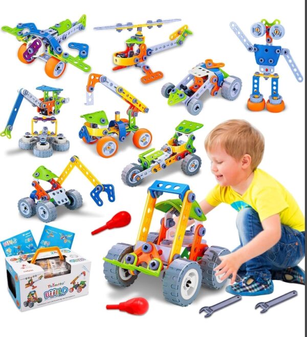 10 in 1 STEM Toys for 4 5 6 7 8+ Year Old Boy Girl Birthday Gifts Building Toys for Kids Ages 4-8 5-7 6-8 Educational Stem Activities for Boys 4-6 4-7 Construction Creative Games Christmas Idea Gift | EZ Auction