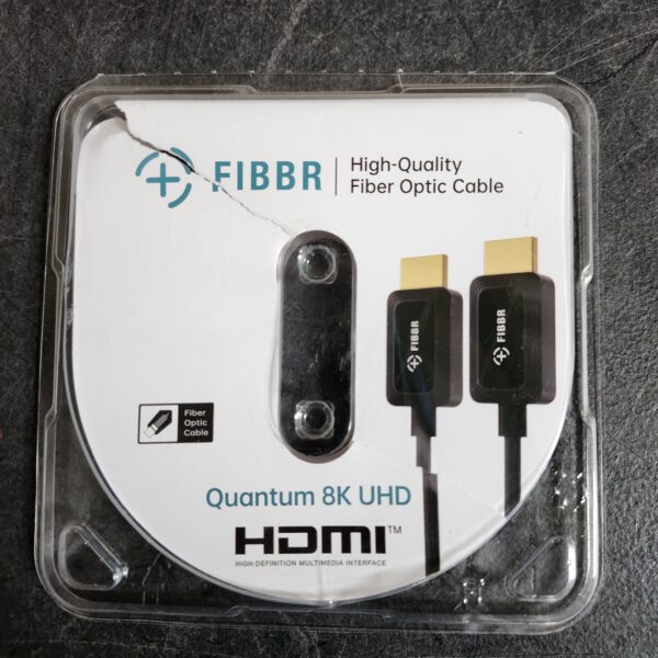 FIBBR 8K Fiber Optic HDMI Cable 10ft, 48Gbps High-Speed HDMI 2.1 Cable 8K@60Hz 4K@120Hz Dynamic HDR/eARC/HDCP 2.3, Ultra HD Directional HDMI Cord Compatible with LG Samsung Sony TV /PS5/Blu-ray - Image 2