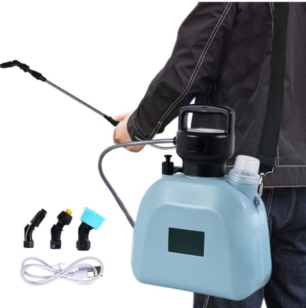 Electric Sprayer 5L Large Capacity Garden Watering Sprayer USB Rechargeable Pressure Sprayer 7.4V Watering Can with Handle Blue,Electric Sprayer | EZ Auction