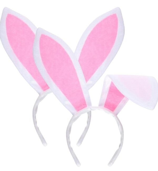 2Pcs Easter Bunny Ears Headband Rabbit Ear Headband Easter Cosplay Hairbands Halloween Party Costume Accessories | EZ Auction