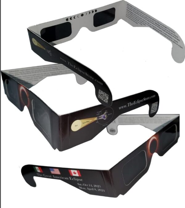 Solar Eclipse Glasses - Individually wrapped - ISO Certified - 2, 3 or 5 (5) | EZ Auction