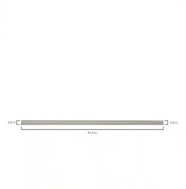 Hampton Bay Shaker 91.5 in. W x 2.5 in. H Crown Molding in Dove Gray | EZ Auction