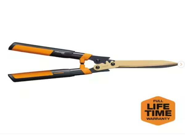 Fiskars Titanium Coated Blades, 23 in. PowerGear 2 Hedge Shears | EZ Auction